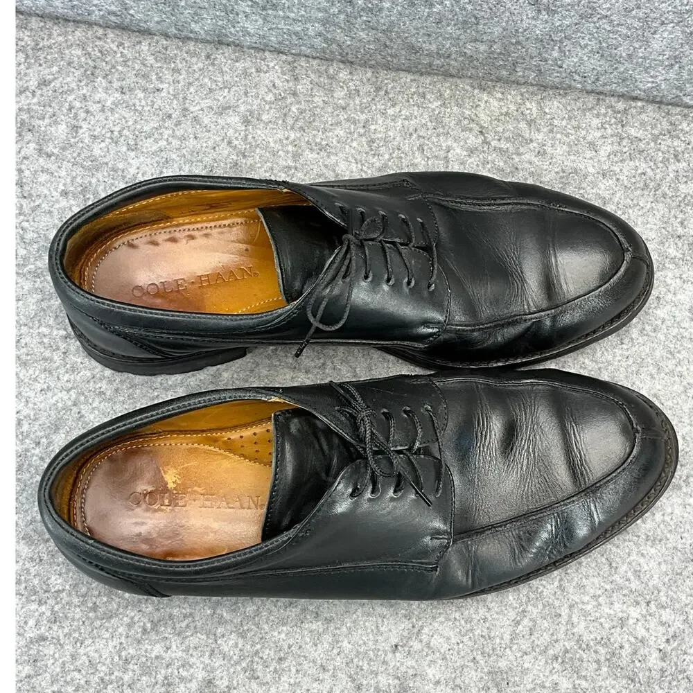 Cole Haan Vibram Sole Black Leather Lace Up Comfort Oxford Dress Shoes Men 13